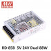 RD-85B Mean Well SMPS 5V 8A  and 24V 2A - 88W Dual Output Metal Power Supply