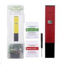 Red 0.1 Resolution Digital PH Meter Tester Instruments with ATC 0.0-14.0pH