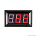 Red 1.42 cm (0.56 inch) AC220V Two Wire AC Voltmeter 70V ~ 500V