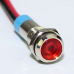 Red 10-24V 12mm LED Metal Indicator Light with 15 CM Cable Red 10-24V 12mm LED Metal Indicator Light with 15 CM Cable