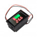 Red 12-60V Dual Display Waterproof Voltage Electricity Meter