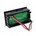 Red 12-60V Dual Display Waterproof Voltage Electricity Meter