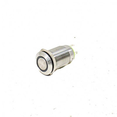 RED 12 mm 12V-24V Momentary Metal Switch RED 12 mm 12V-24V Momentary Metal Switch