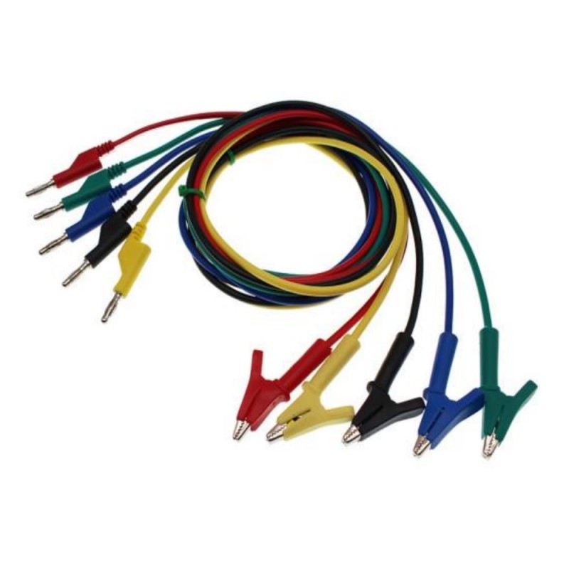 Sumnacon 5 Pcs Dual Ended Crocodile Alligator Clips, 15A Test Lead...