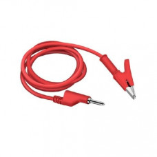 Red 1M Double End Test lead Wire 4mm Banana Plug Alligator Clip Crocodile 15A