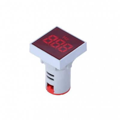 Red 20-75Hz 22mm AD16- 22DSHZ Square Cover LED Hertz Meter Indicator Light Red 20-75Hz 22mm AD16- 22DSHZ Square Cover LED Hertz Meter Indicator Light
