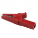 Red 55mm Copper Insulated Crocodile Clip Opening 10mm for Banana Plug 4mm