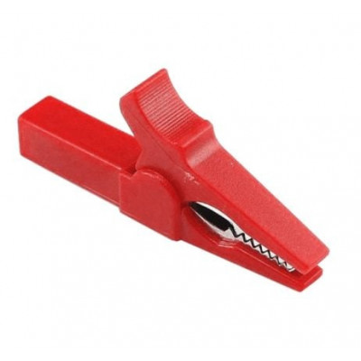 Red 55mm Copper Insulated Crocodile Clip Opening 10mm for Banana Plug 4mm