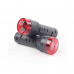 Red AC/DC220V 30mm AD16-30SM LED Signal Indicator Built-in Buzzer