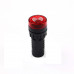 Red AC/DC36V 30mm AD16-30SM LED Signal Indicator Built-in Buzzer