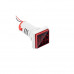 Red AC50-500V 0-100A 22mm AD16-22FVA Square Cover LED Voltage/Current Dual Display Indicator with Transformer