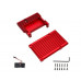 Red Aluminum Heat Sink Case with Double Fans for Raspberry Pi 4 Model B