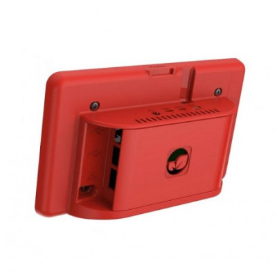 Red ABS Case for 19.4 cm (7 inch) Official Touch Screen Display and Raspberry Pi 4