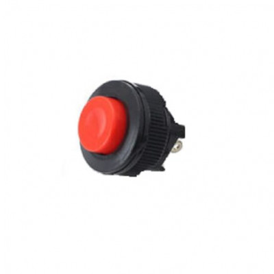 Red DS-501 2PIN 14MM Thread Momentary Self- Reset Push Button Switch Press Off-NC