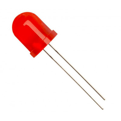 Red LED 10mm - 5 Pieces Pack