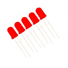 Red LED - 5mm Diffused - 5 Pieces Pack