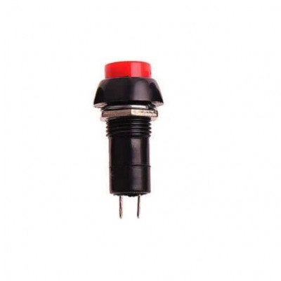 Red PBS-11A 12MM 2PIN Self-Locking Round Plastic Push Button Switch Red PBS-11A 12MM 2PIN Self-Locking Round Plastic Push Button Switch