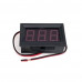 Red Two-Wire 0.56 Inch DC5V-120V DC Digital Display Voltmeter For Car Bicycle Motorcycle