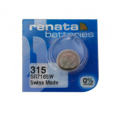 Renata 315 SR716SW (Original) 1.55V 23mAh Silver Oxide Button Cell Battery