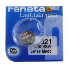 Renata 321 SR616SW (Original) 1.55V 15mAh Silver Oxide Button Cell Battery