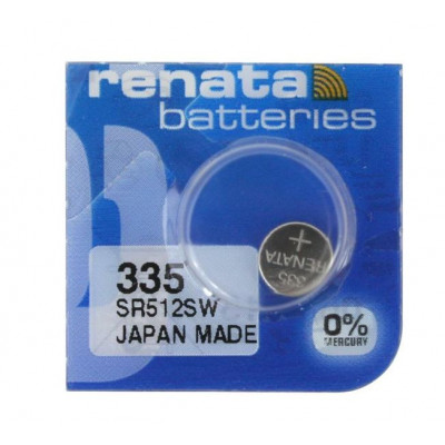 Renata 335 SR512SW (Original) 1.55V 6mAh Silver Oxide Button Cell Battery