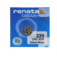 Renata 339 SR614SW (Original) 1.55V 11mAh Silver Oxide Button Cell Battery