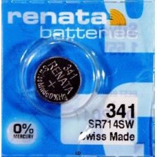 Renata 341 SR714SW (Original) 1.55V 15mAh Silver Oxide Button Cell Battery