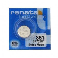 Renata 361 SR721W (Original) 1.55V 24mAh Silver Oxide Button Cell Battery