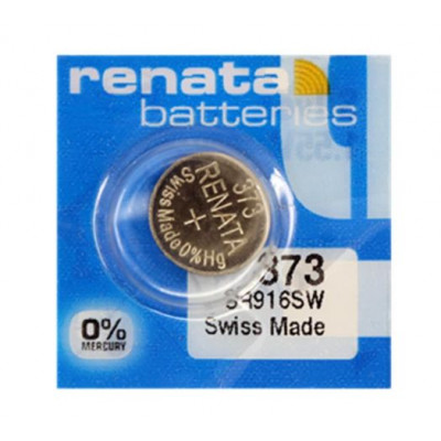 Renata 373 SR916SW (Original) 1.55V 29mAh Silver Oxide Button Cell Battery