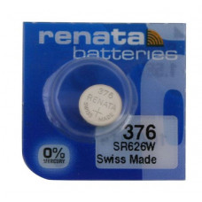Renata 376 SR626W (Original) 1.55V 27mAh Silver Oxide Button Cell Battery