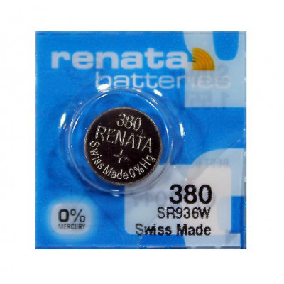 Renata 380 SR936W (Original) 1.55V 82mAh Silver Oxide Button Cell Battery