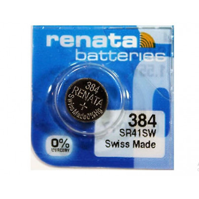 Renata 384 SR736SW (Original) 1.55V 45mAh Silver Oxide Button Cell Battery