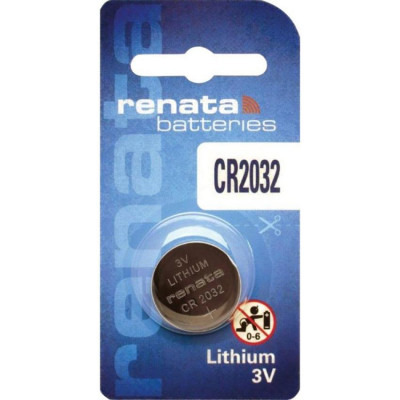 Renata CR2032 (Original) 3V 225mAh Lithium Coin Cell Battery