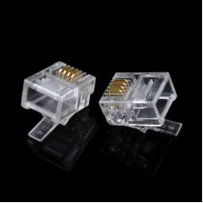 RJ11/12 (4P-4C) Male Plug - 5 Pieces Pack