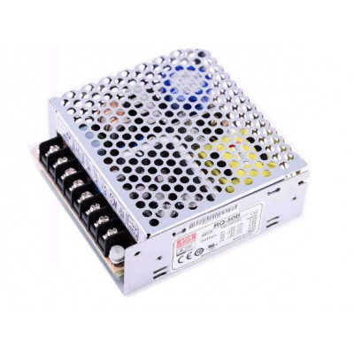 RQ-50B Mean Well SMPS (5V 5A), (12V 1A), (-5V 0.5A) and (-12V 0.5A) - 45.5W Quad 4 Output Metal Power Supply RQ-50B Mean Well SMPS (5V 5A), (12V 1A), (-5V 0.5A) and (-12V 0.5A) - 45.5W Quad 4 Output Metal Power Supply