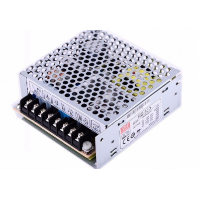 RQ-50D Mean Well SMPS (5V 3A), (12V 0.9A), (24V 0.9A) and (-12V 0.5A) - 53.4W Quad 4 Output Metal Power Supply RQ-50D Mean Well SMPS (5V 3A), (12V 0.9A), (24V 0.9A) and (-12V 0.5A) - 53.4W Quad 4 Output Metal Power Supply