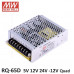 RQ-65D Mean Well SMPS (5V 4A), (12V 1.5A), (24V 1A) and (-12V 0.5A) - 68W Quad 4 Output Metal Power Supply