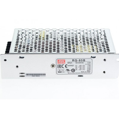 RQ-85B Mean Well SMPS (5V 7A), (12V 3.1A), (-5V 0.5A) and (-12V 0.5A) - 80.7W Quad 4 Output Metal Power Supply RQ-85B Mean Well SMPS (5V 7A), (12V 3.1A), (-5V 0.5A) and (-12V 0.5A) - 80.7W Quad 4 Output Metal Power Supply