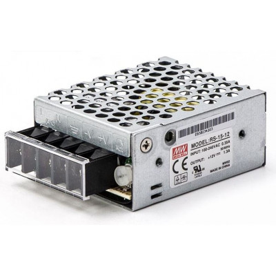 RS-15-12 Mean Well SMPS - 12V 1.3A - 15W Metal Power Supply