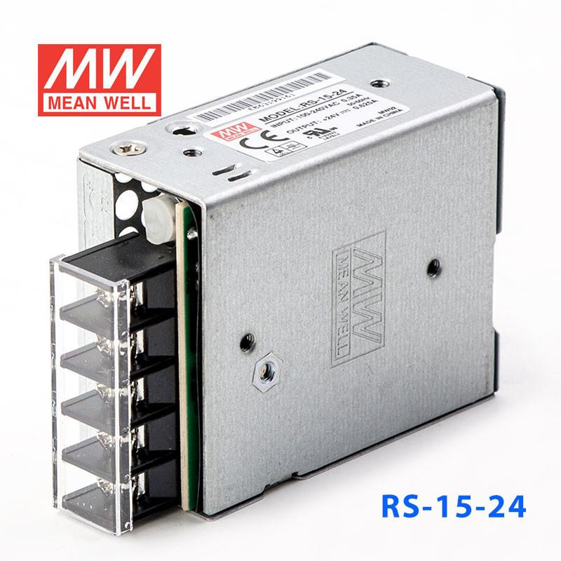 RS 15 24 Mean Well SMPS 24V 0 625A 15W Metal Power Supply Buy 