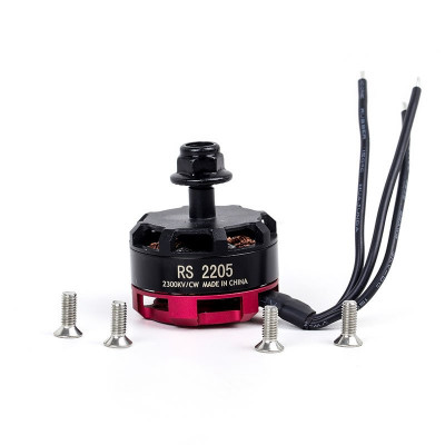 RS2205 2300KV Brushless DC Motor for QAV250 QAV300 Racing Drone - Black Cap (CW Motor Rotation)