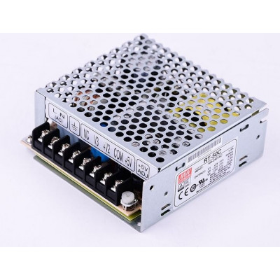 RT-50C Mean Well SMPS (5V 4A), (15V 1.5A) and (-15V 0.5A) - 50W Triple Output Metal Power Supply