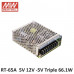 RT-65A Mean Well SMPS (5V 6A), (12V 2.8A) and (-5V 0.5A) - 66.1W Triple Output Metal Power Supply