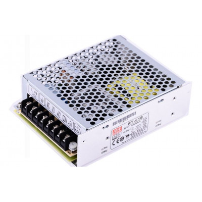 RT-65B Mean Well SMPS (5V 5A), (12V 2.8A) and (-12V 0.5A) - 64.6W Triple Output Metal Power Supply