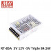 RT-85A Mean Well SMPS (5V 8A), (12V 3.5A) and (-5V 0.5A) - 84.5W Triple Output Metal Power Supply