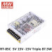 RT-85C Mean Well SMPS (5V 7A), (15V 3A) and (-15V 0.5A) - 87.5W Triple Output Metal Power Supply