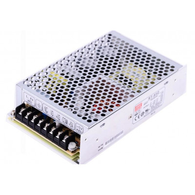 RT-85D Mean Well SMPS (5V 6A), (24V 2A) and (12V 1A) - 90W Triple Output Metal Power Supply