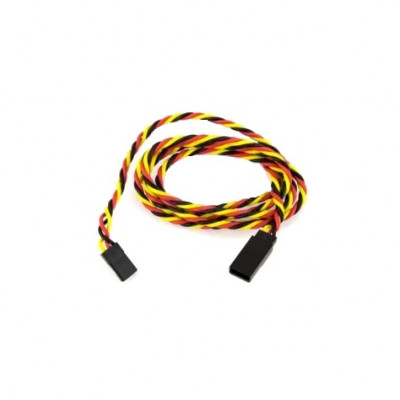 SafeConnect Twisted 100cm 22AWG Servo Lead Extention JR with Hook-1Piece. SafeConnect Twisted 100cm 22AWG Servo Lead Extention JR with Hook-1Piece.