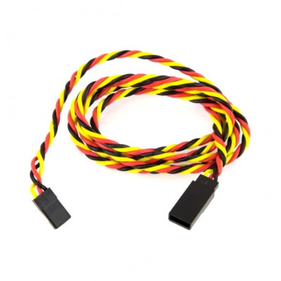 SafeConnect Twisted 60CM 22AWG Servo Lead Extension JR Cable SafeConnect Twisted 60CM 22AWG Servo Lead Extension JR Cable