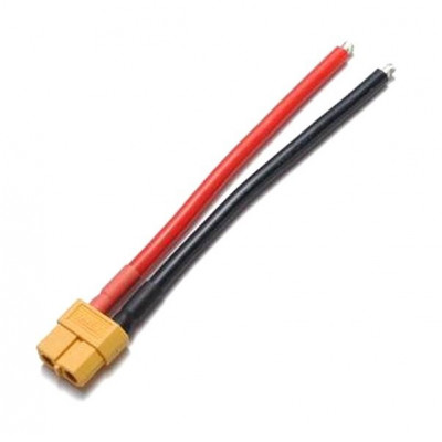 SafeConnect XT60 Female with 14AWG Silicon Wire 10cm